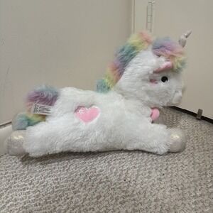 FAO Schwarz Unicorn Glow Brights Toy Plush LED Lights with Sound Tested Works